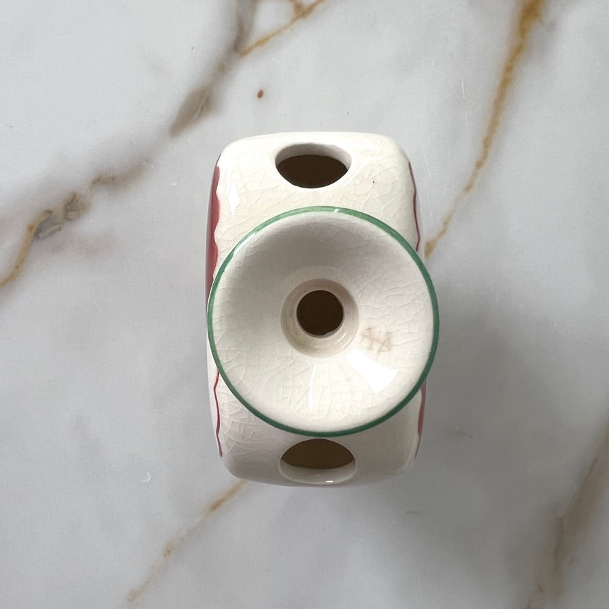 Aluminia Christmas Heart Vase & Candlestick