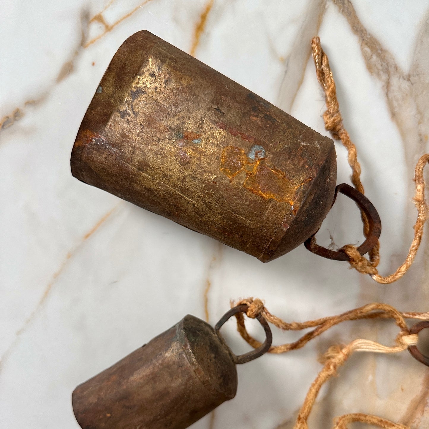 Primitive Cow Bells On a Rope