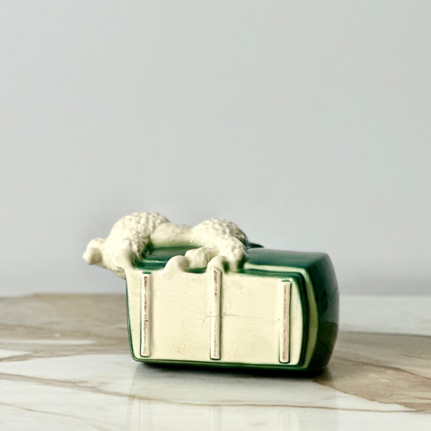 Royal Copley Poodle Planter