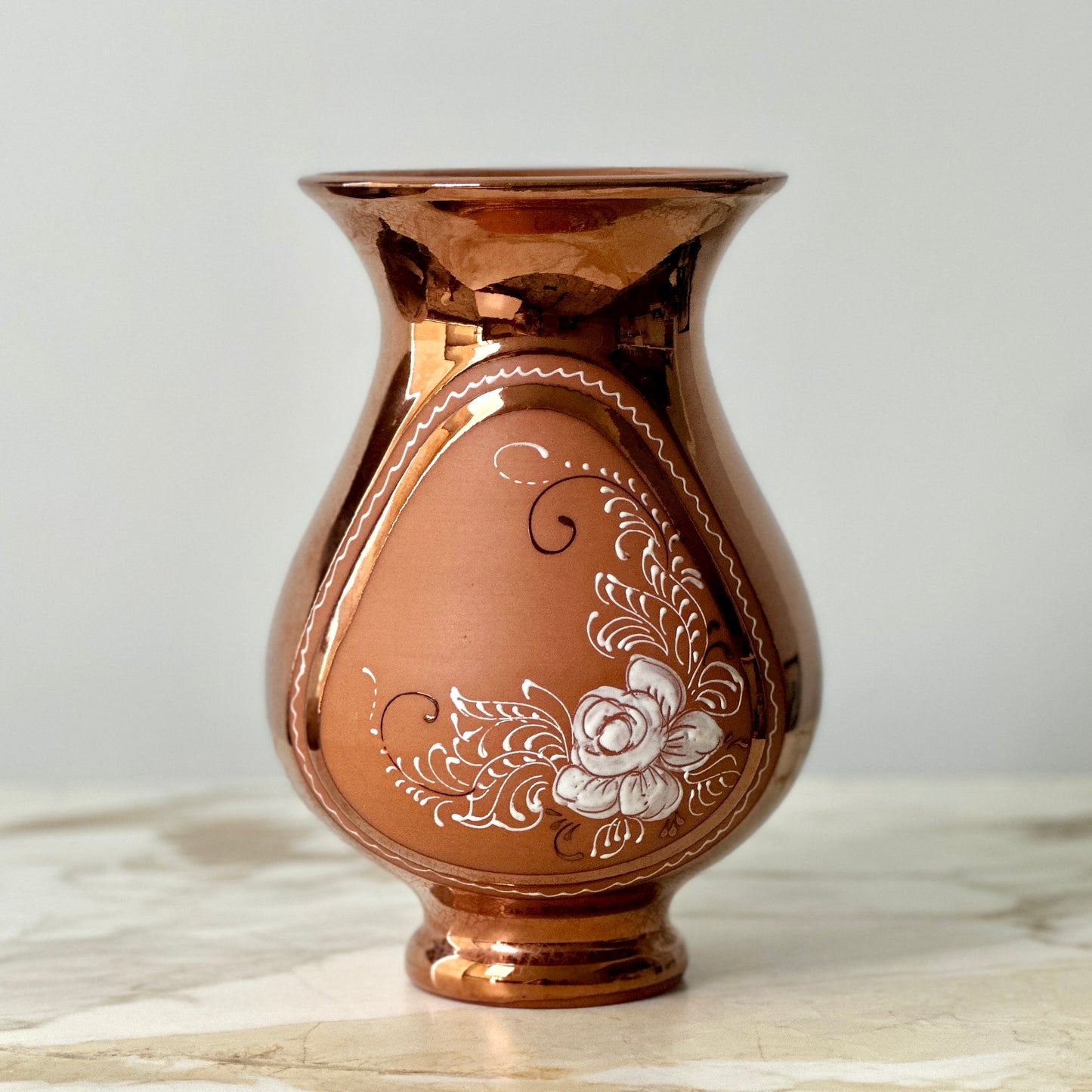 Copper Painted Vase