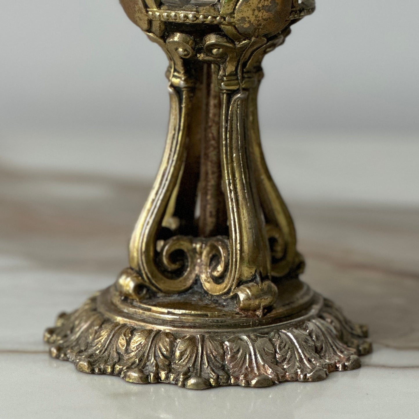 Gilded & Crystal Tabletop Lighter