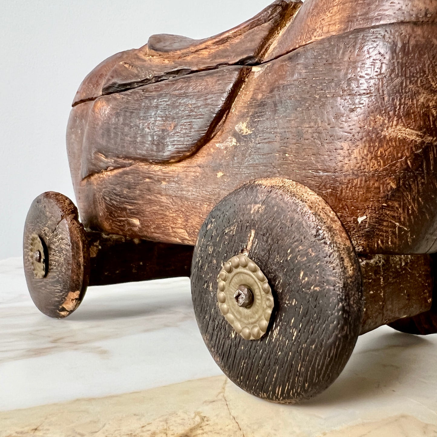 Wooden Horse On Wheels