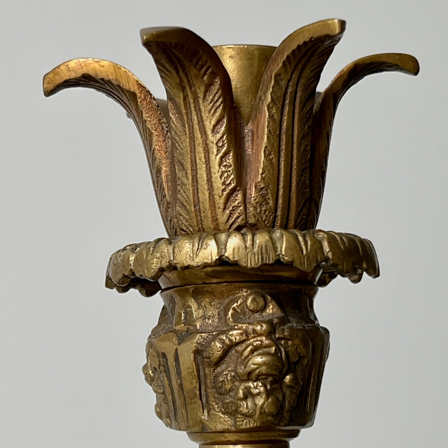 Brass Lion Candlesticks