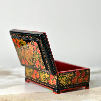 Khokhloma Painted Lacquer Box