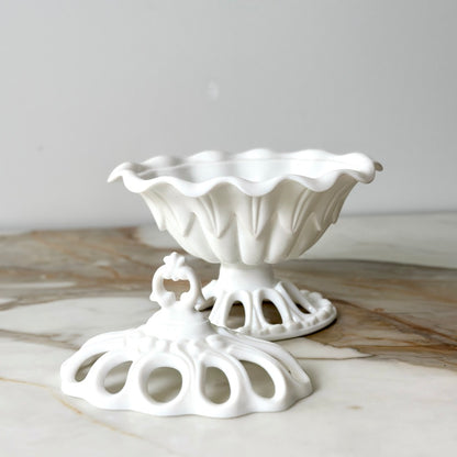Fostoria Franklin Milk Glass Dish