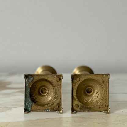 Brass Candlesticks - Pair