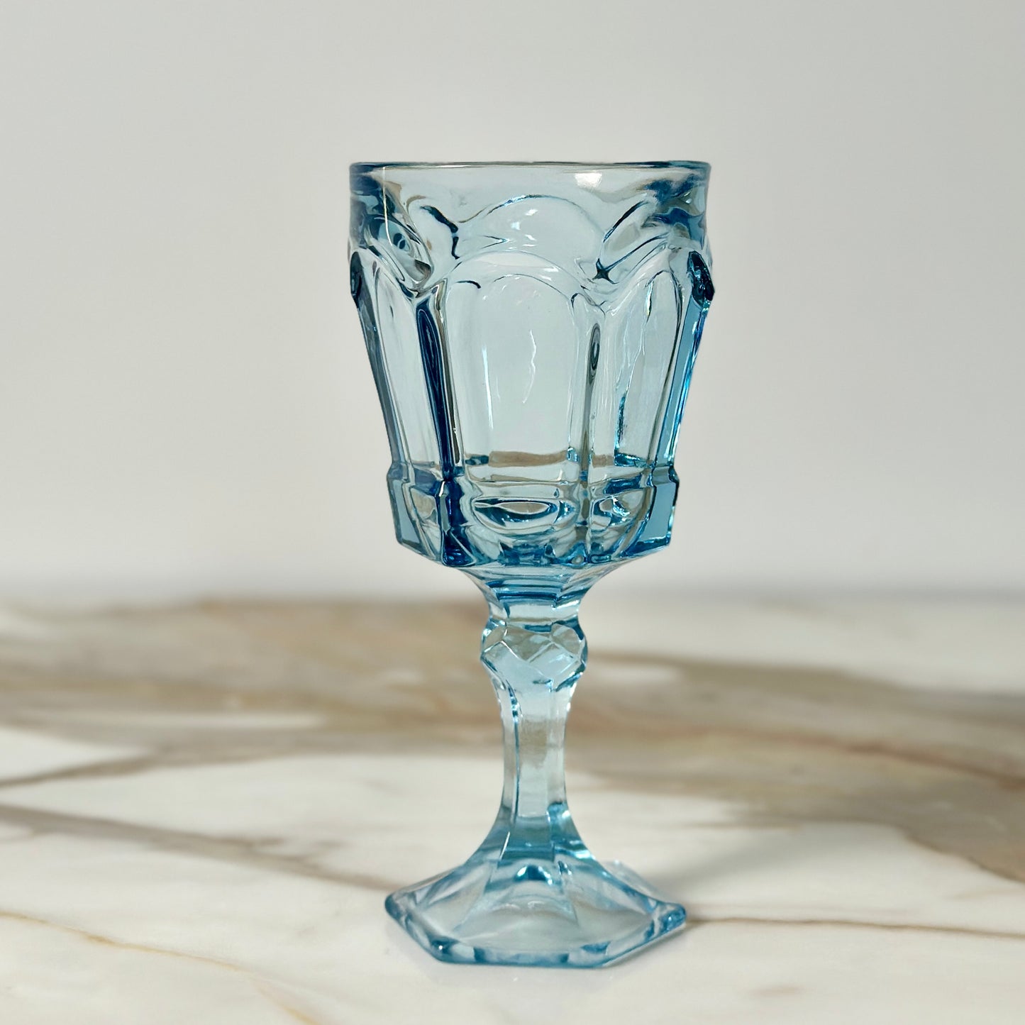 Fostoria Virginia Blue Wine Glasses - Single