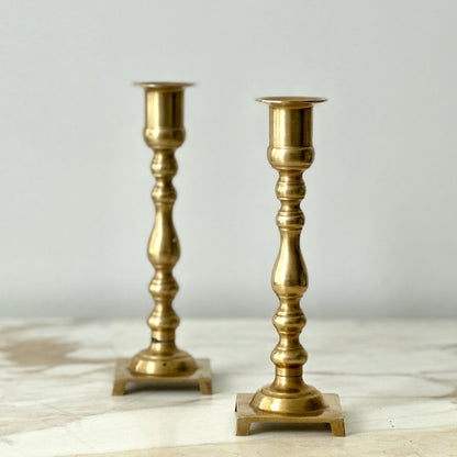 Brass Candlesticks - Pair