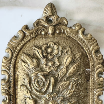 Brass Floral Wall Hook