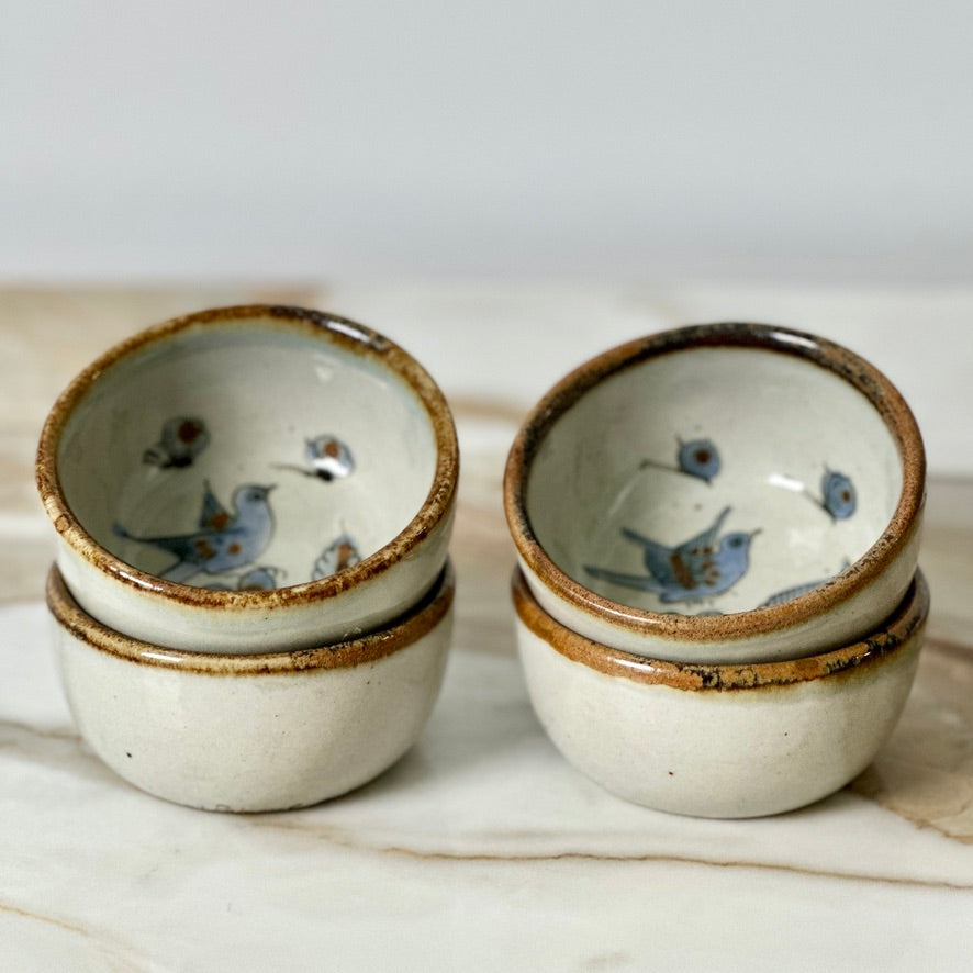 Ken Edwards El Palomar Blue Bird Bowls - set of 4