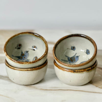 Ken Edwards El Palomar Blue Bird Bowls - set of 4