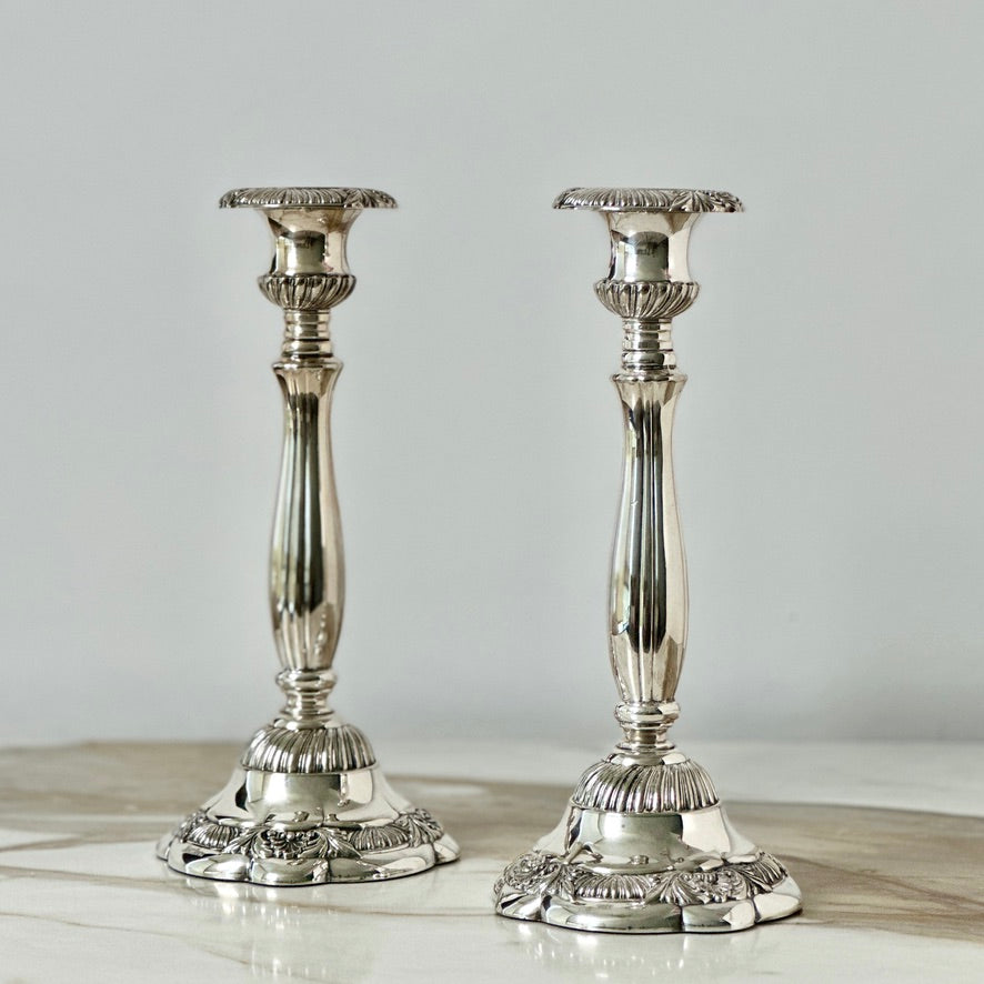 Neiman Marcus Italian Silver Candlesticks