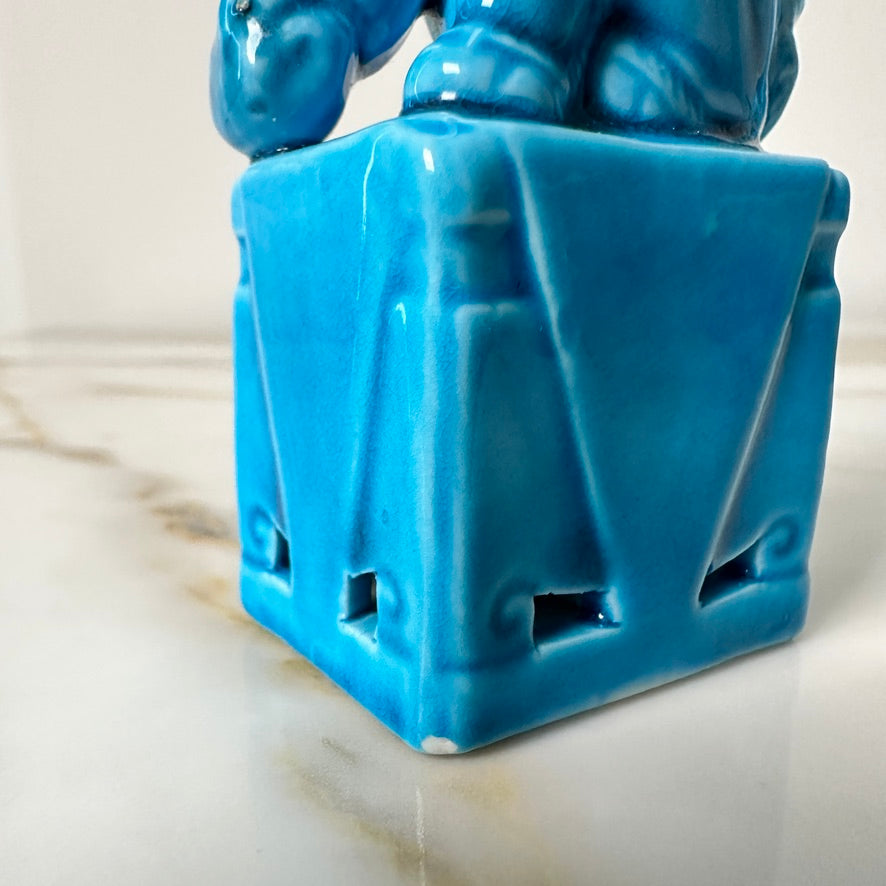 Small Turquoise Foo Dogs - Pair