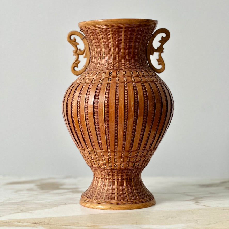 Hand Woven Wicker Vase