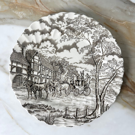 Staffordshire Myott Royal Mail Dinner Plates - Set of 10