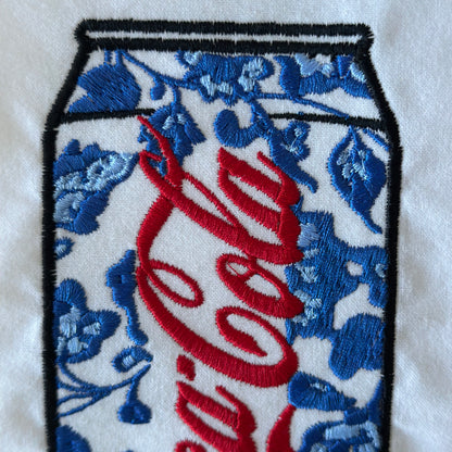 Vibrantly Blue Chinoiserie Soda Dish Towel