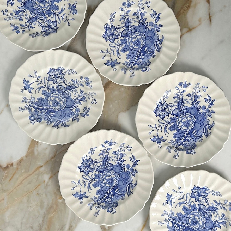 Royal Doulton Kirkwood Blue Salad Plates - Set of 6