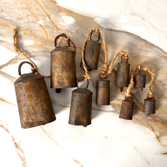 Primitive Cow Bells On a Rope