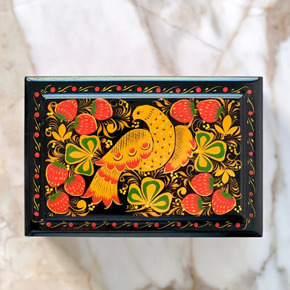 Khokhloma Painted Lacquer Box