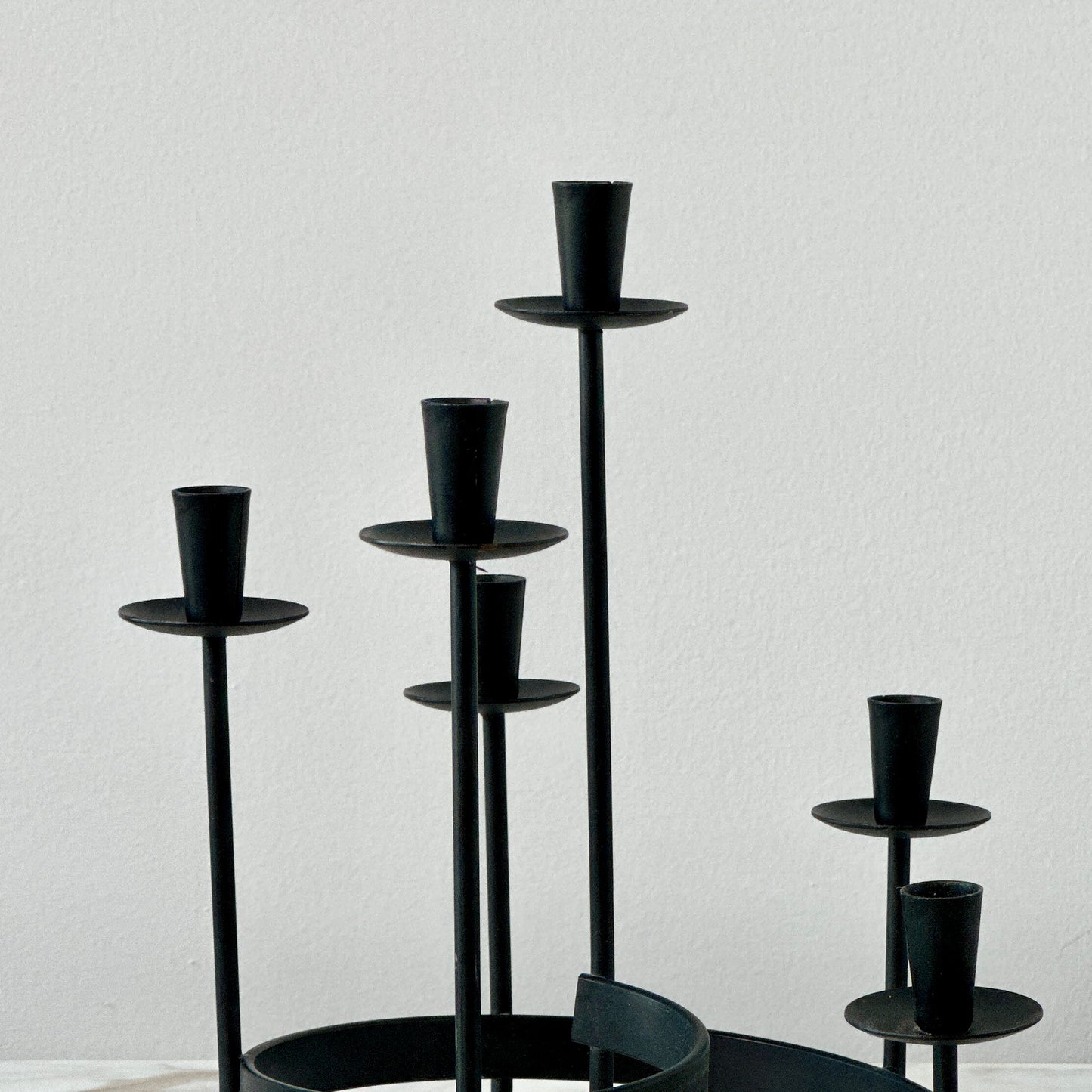 Swedish Metal Spiral Candelabra