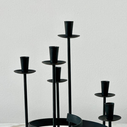 Swedish Metal Spiral Candelabra