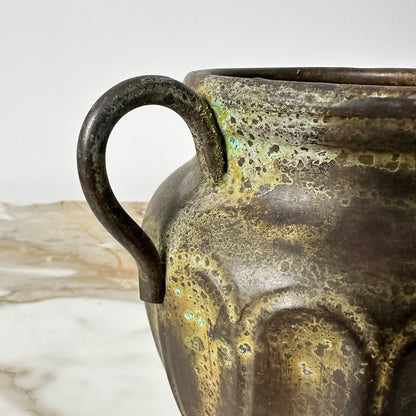 Double Handle Metal Vase