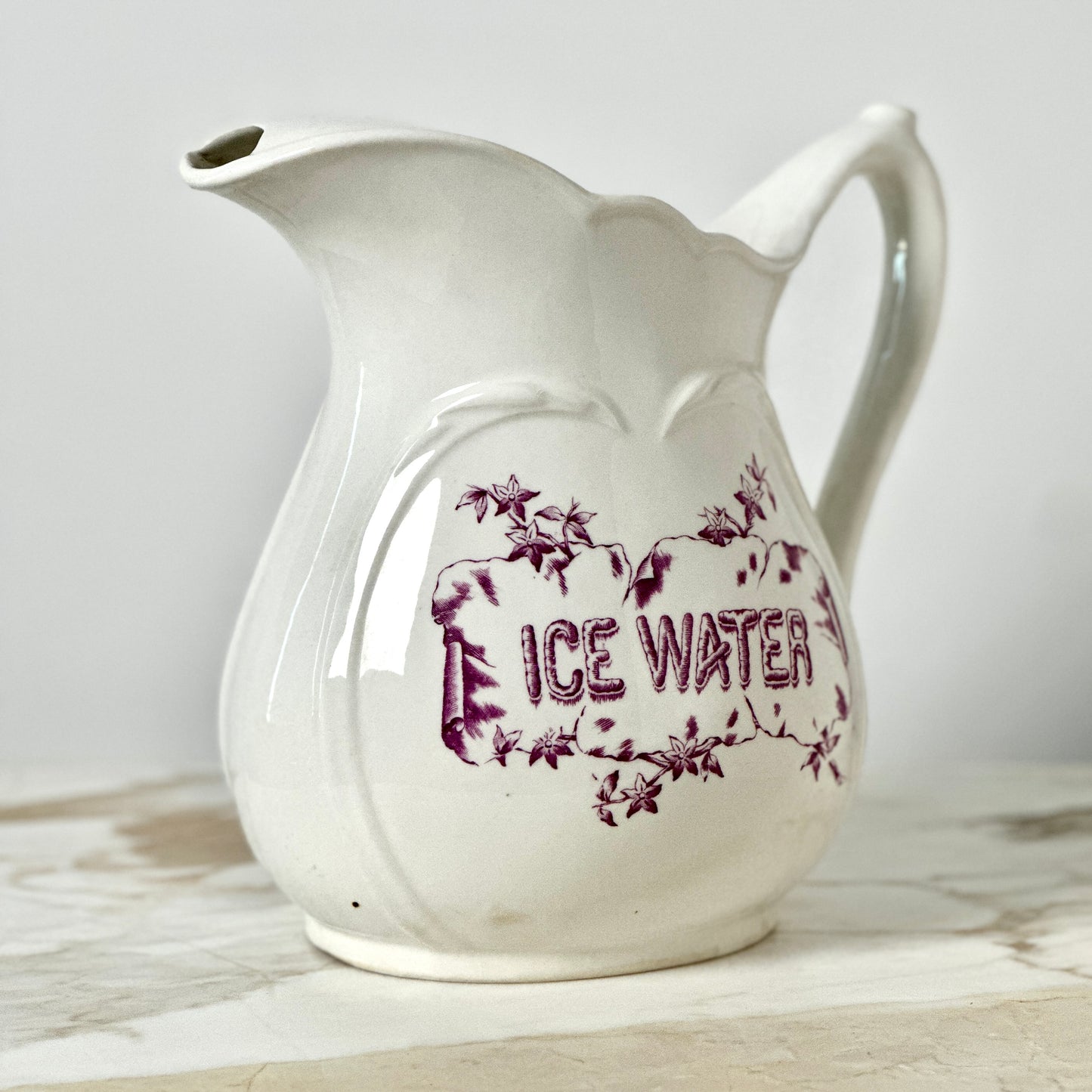 KT&K Ironstone Hotel Pitcher
