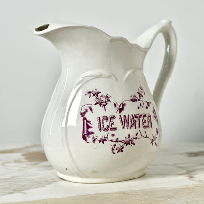 KT&K Ironstone Hotel Pitcher
