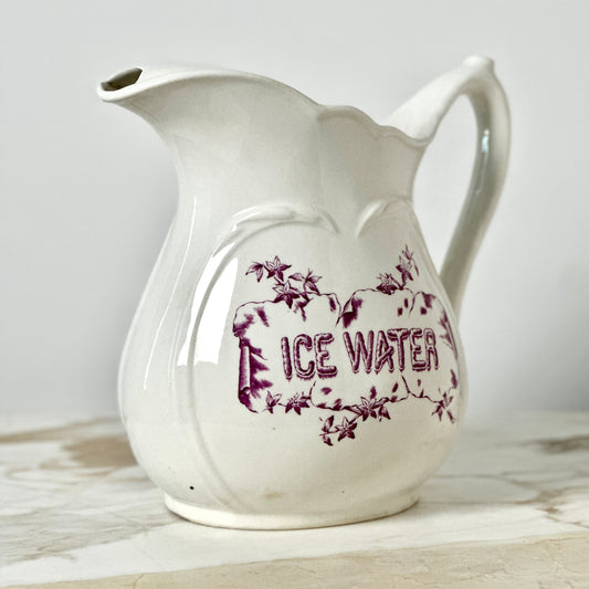KT&K Ironstone Hotel Pitcher