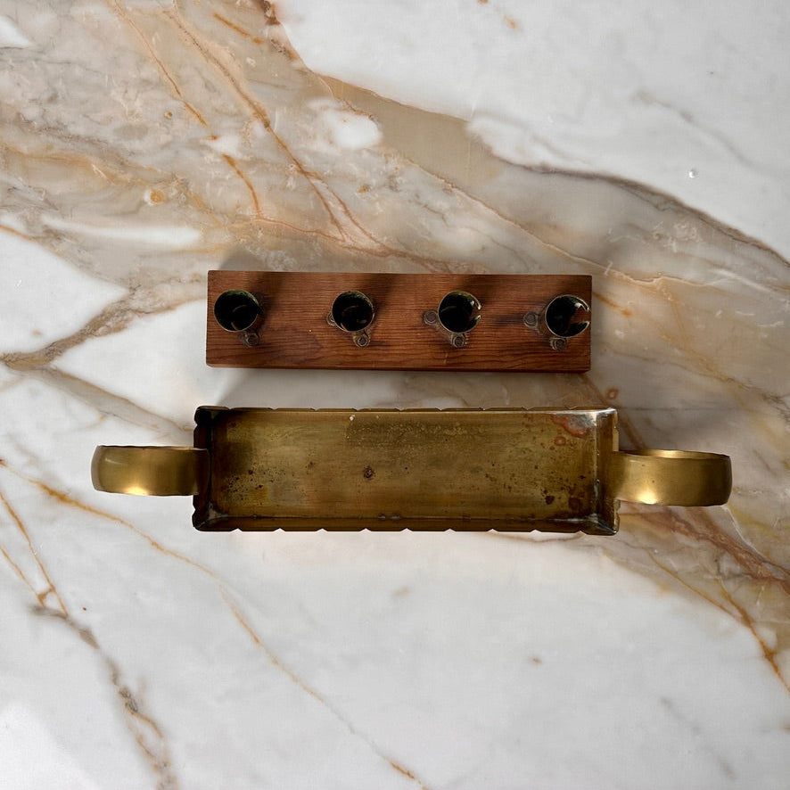 Swedish Brass Advent Candle Holder