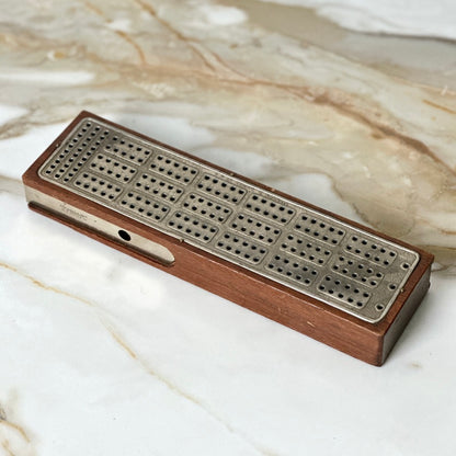 C.W. Le COUNT 1879 Cribbage Board
