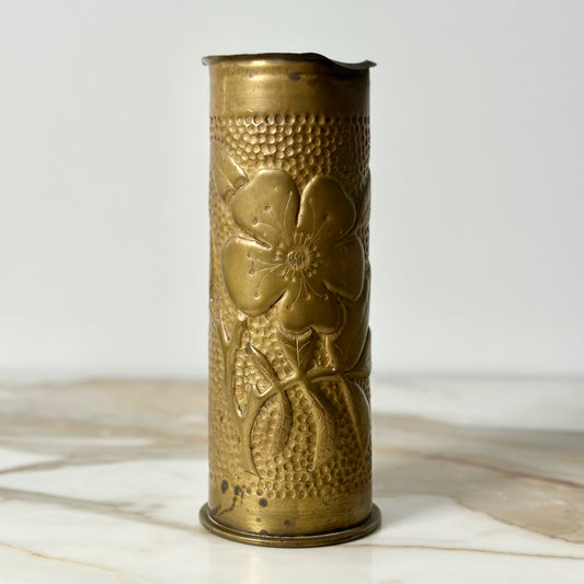 WW1 Brass Trench Art Vase
