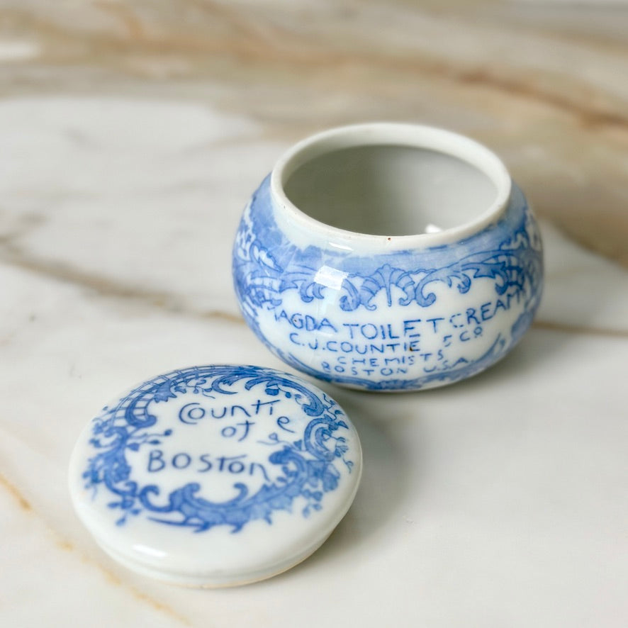Porcelain Magda Toilet Cream Jar