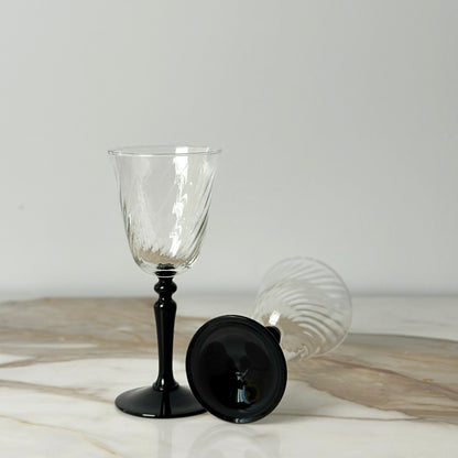 Cristal D'Arques Onyx Wine Glasses - Set of 6