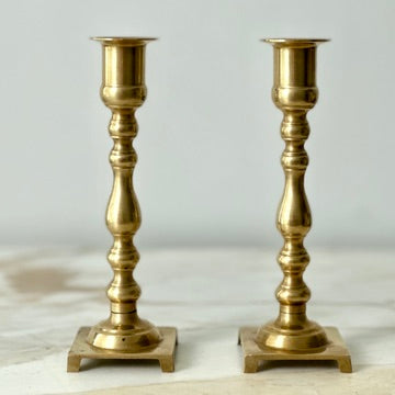 Brass Candlesticks - Pair