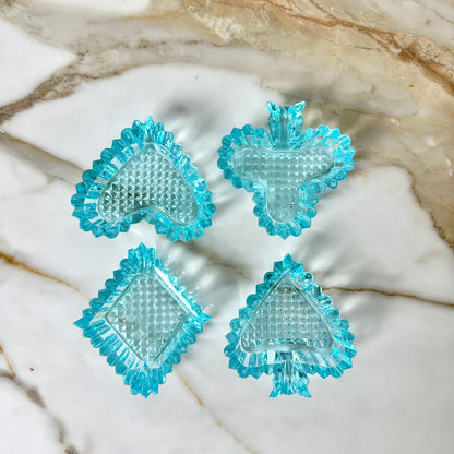 Four Playing Card Suit Ashtrays