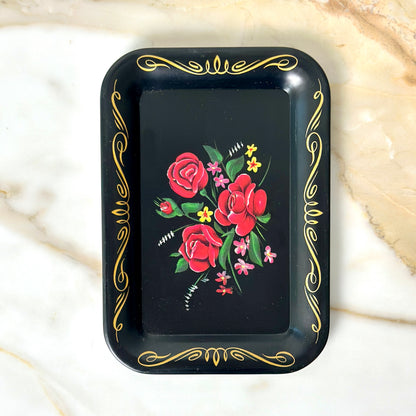 Small Hand-Painted Metal Tray