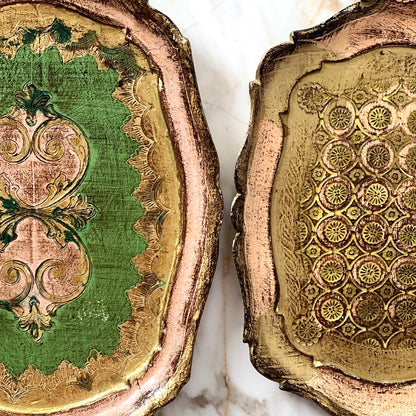 Small Florentine Italian Wood Tray