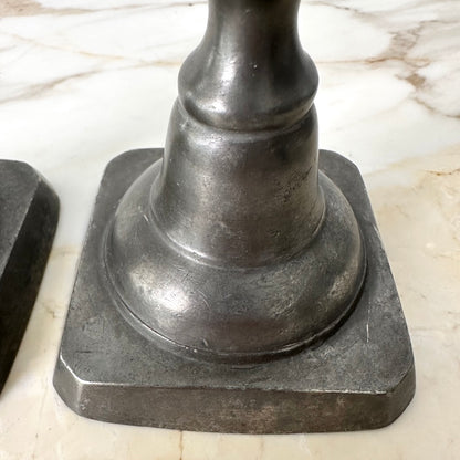Colonial Casting Co Pewter Candlesticks - Pair