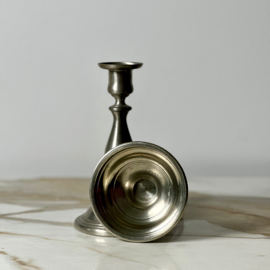 International Pewter Candlesticks - Pair