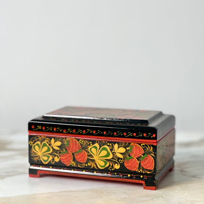 Khokhloma Painted Lacquer Box