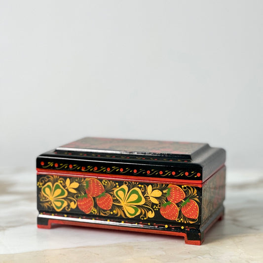 Khokhloma Painted Lacquer Box