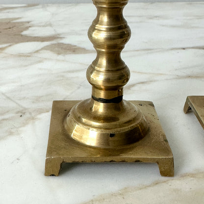 Brass Candlesticks - Pair