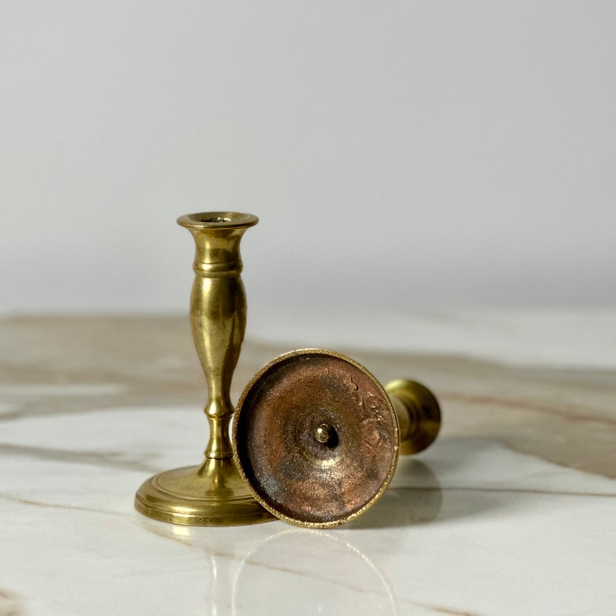 Brass Candlesticks - Pair