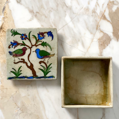 Persian Love Bird Stone Box