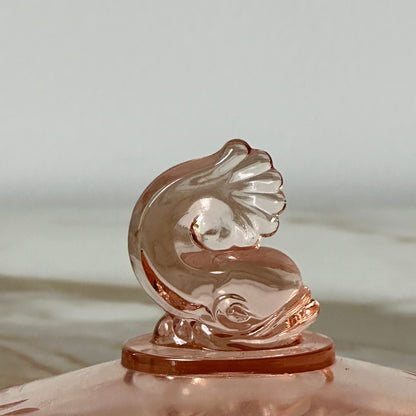 Heisey Lemon Dish & Dolphin Finial