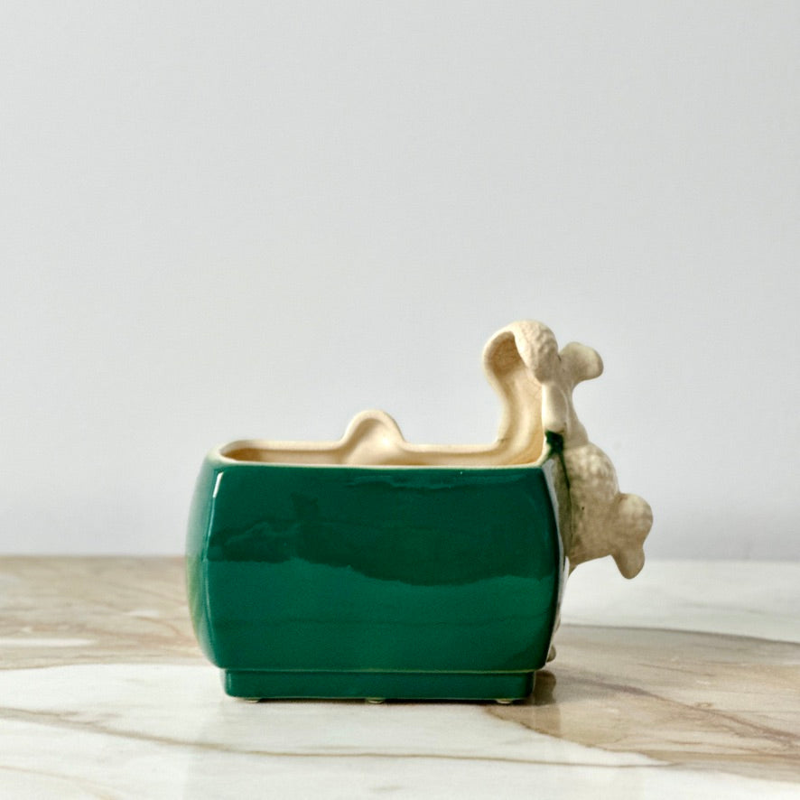Royal Copley Poodle Planter