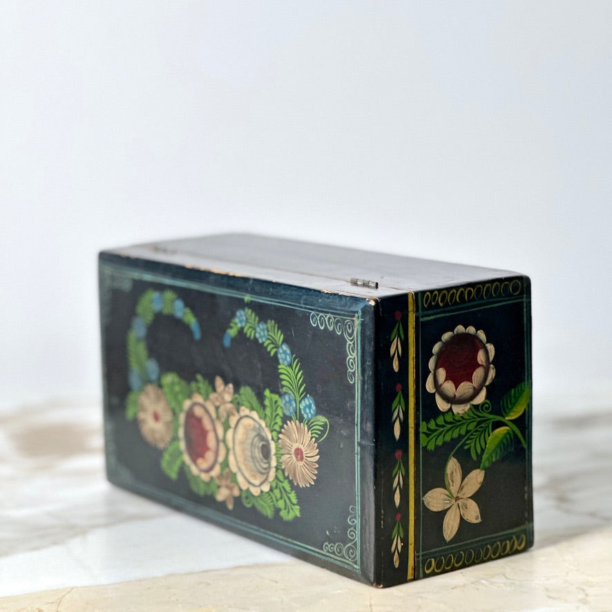 Mexican Lacquered Wood Box