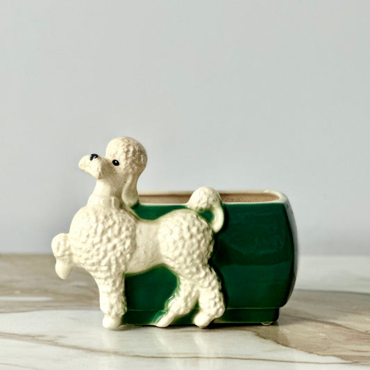 Royal Copley Poodle Planter