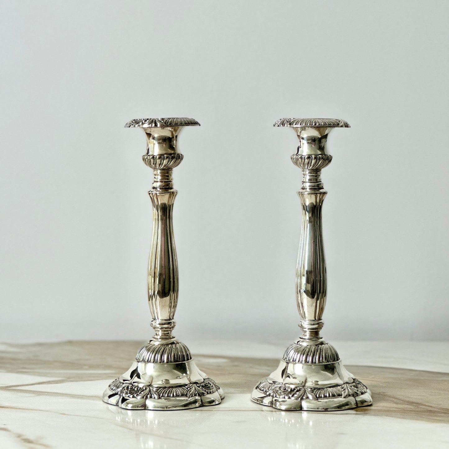 Neiman Marcus Italian Silver Candlesticks